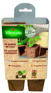 Godet Coco Carré - 8 cm (x24)